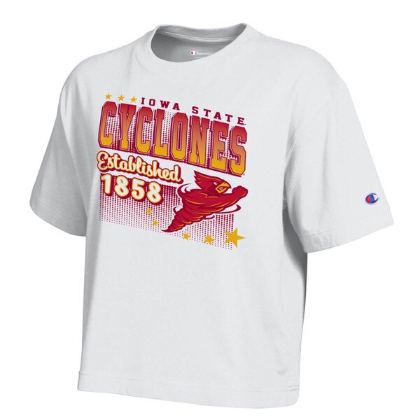 Champion Womens Punching Cy Retro White Short Sleeve T-shirt
